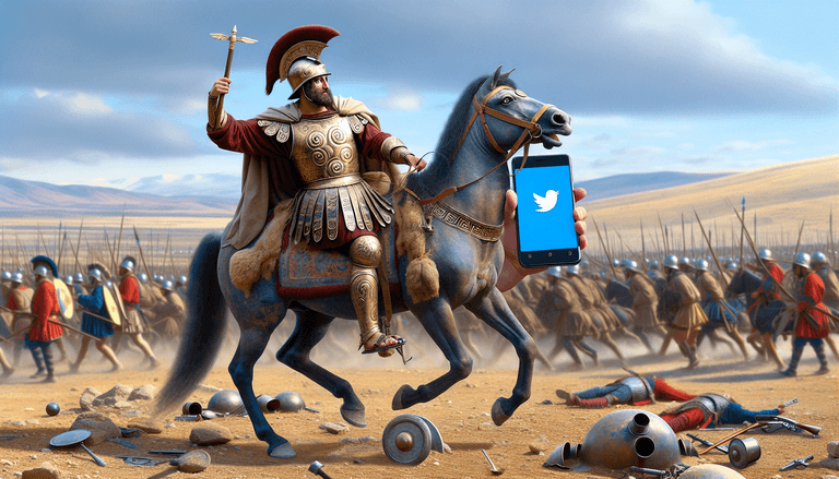 Alexander the Great and the Art of War-tweeting