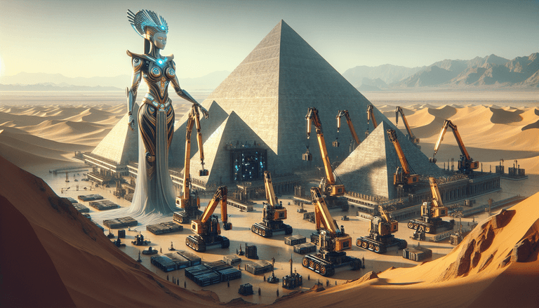 How a Pharaoh Could Have Built the Pyramids with AI: A Digital Nefertiti