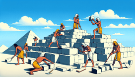 How the Ancient Egyptians Might Have Pyramided on Slack