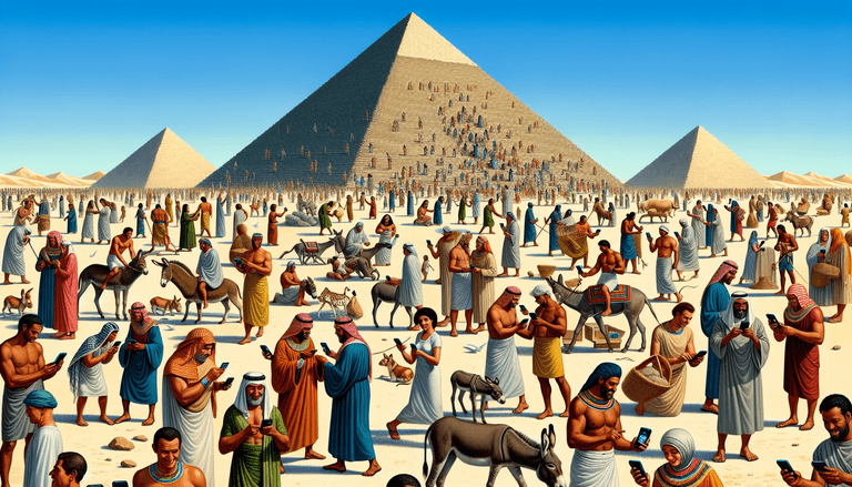 How the building of the Great Pyramid would have been affected by the smartphone