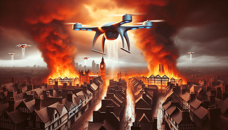 How the Great Fire of London could have been doused with drones
