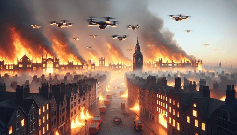 How the Great Fire of London might have played out with firefighting drones