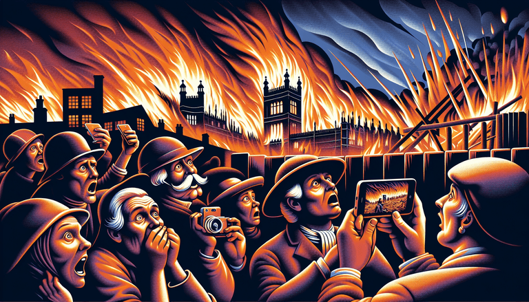 How the Great Fire of London Would Burn with Social Media