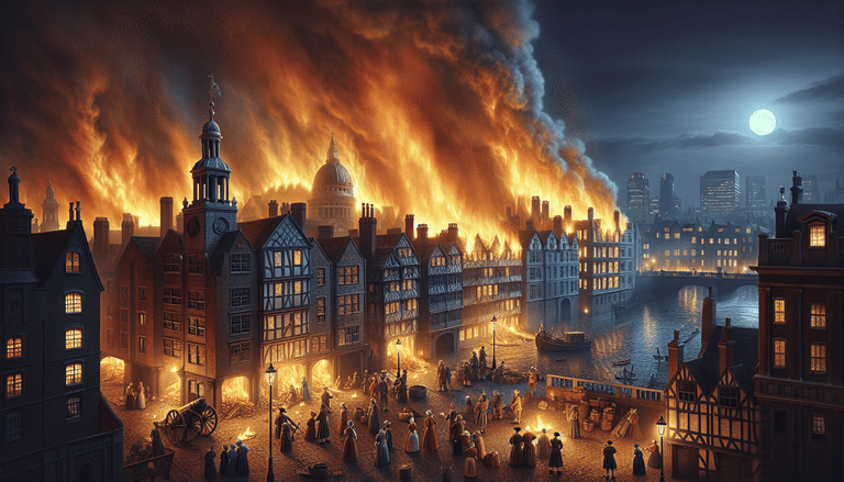 How the Great Fire of London would flicker with Google Search