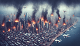 How the Great Fire of London would have flickered with fire-fighting drones