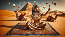 If Cleopatra had a smartphone: Selfies, emojis, and desert diplomacy