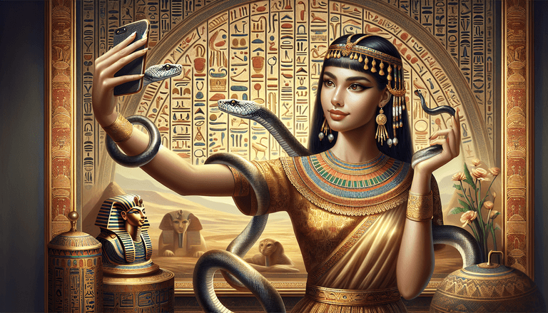 If Cleopatra Had Instagram: Selfies, Snakes, and Sand Selfies
