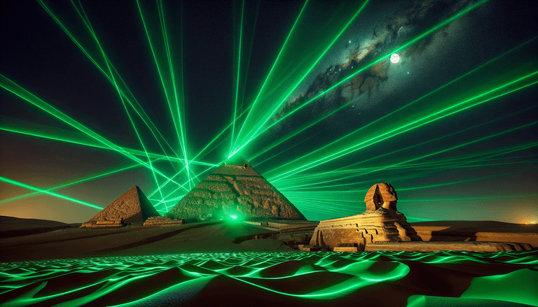 The Great Pyramids: Now with Extra Laser Precision!