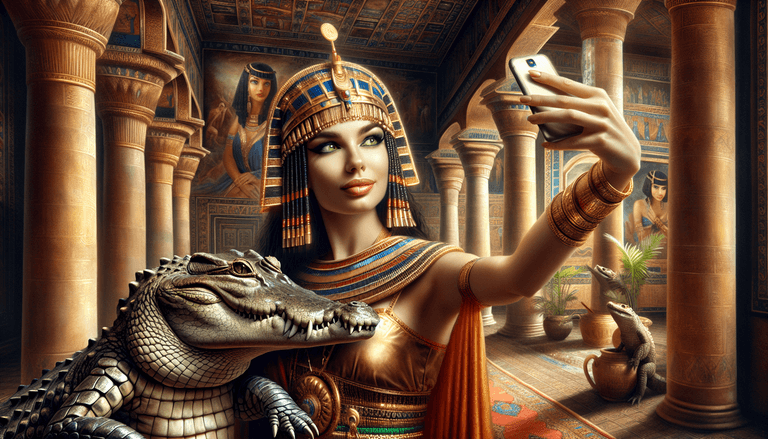 What if Cleopatra had an Instagram account: Selfies, Stories, and Strategic Sobek