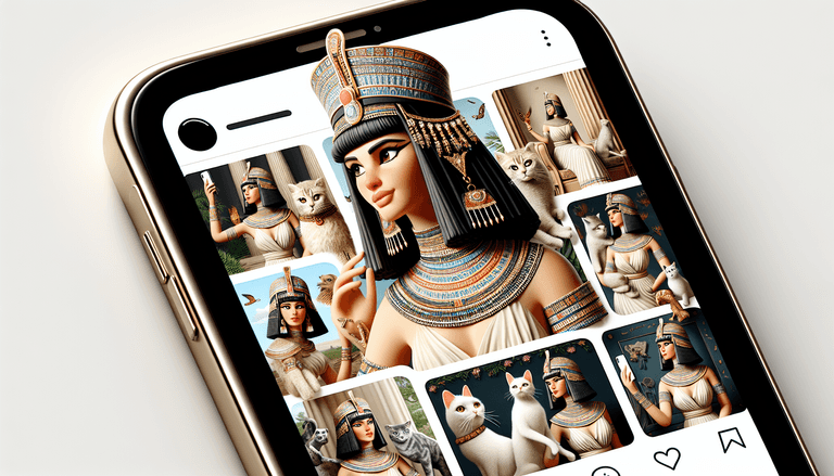What if Cleopatra had an Instagram account?