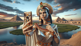 What if Cleopatra had Instagram: Egyptian selfies and hashtag hieroglyphs