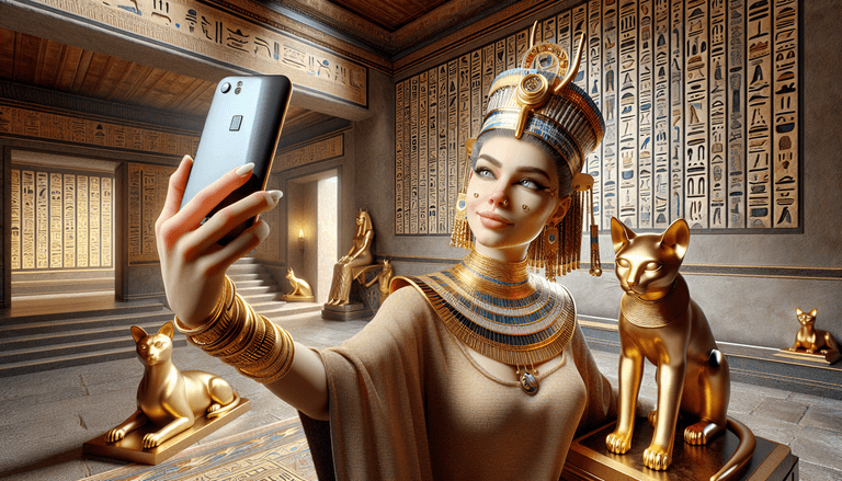 What if Cleopatra had Instagram? Reimagining Ancient Egypt in a #SelfieWorld