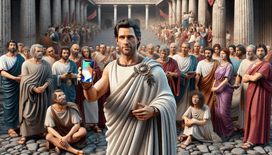 What if Julius Caesar had an iPhone? Texting through time in Ancient Rome