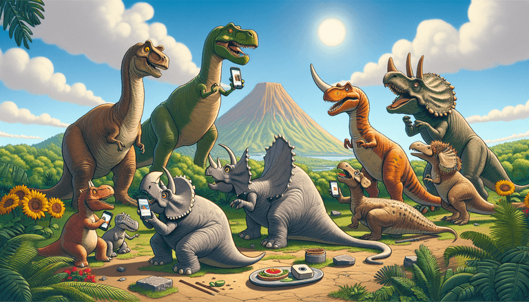 What if the dinosaurs had Instagram?