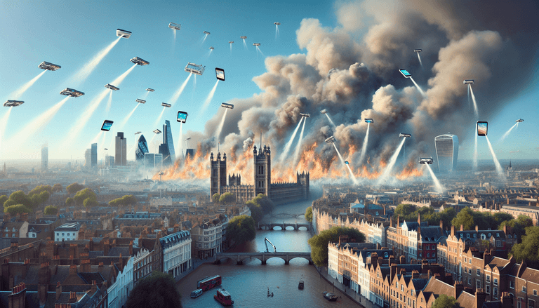 What if the Great Fire of London had been extinguished with smartphones?